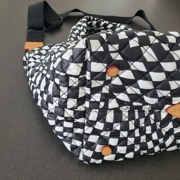 MZ WALLACE Small Metro Tote Deluxe, Checkerboard - Picture 9 of 13